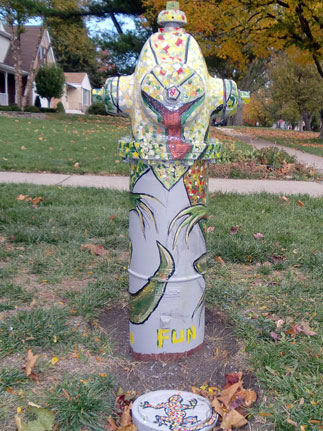 Mosaic Iguana - Michigan and Madison